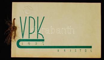 1937 Meghívó a Magyar Görögkatolikus Egyetemi és Főiskolai Hallgatók Vasvári Pál Körének estélyére, a szervezők és a tisztviselők névsorával.