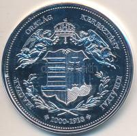 DN "Magyarország Keresztény Királyai / I. "Igazságos" Mátyás 1458-1490" Ag emlékérem (20,2g/0.333/38,36mm) T:PP