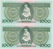 1996. 1000Ft "F" (2x) sorszámkövetők T:I,I-
Hungary 1000 Forint "F" (2x) sequent...