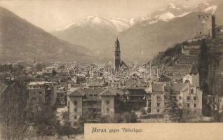 Merano, Meran; castle, advertisement on the back side