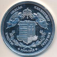 DN "Magyarország Keresztény Királyai / II. "Jagelló" Lajos 1516-1526" Ag emlékérem (20,2g/0.333/38,36mm) T:PP