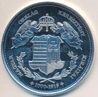 DN "Magyarország Keresztény Királyai / Orseolo Péter 1033-1041, 1044-1046" Ag emlékérem (20,2g/0.333/38,36mm) T:PP