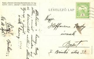 Balatoni fürdők, a Balatoni Szövetség turisztikai reklámlapja / Hungarian tourism, advertisement