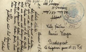 1916 Az SMS Maros hadihajó vidám matrózai / mariners of SMS Maros, photo