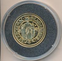 DN "Magyar aranypénzek utánveretben - II. Lajos aranyforint" aranyozott Ag emlékérem (5.5g/0.999/25mm) T:PP Tanúsítvánnyal.