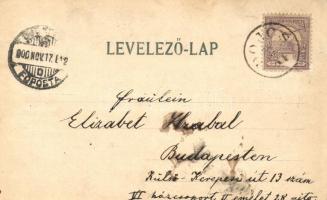 Szenice, Szenicz; Izraelita templom, járásbíróság / synangogue, court; floral