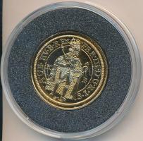 DN "Magyar aranypénzek utánveretben - III. Ferdinánd aranyforint" aranyozott Ag emlékérem (5.5g/0.333/25mm) T:PP Tanúsítvánnyal.