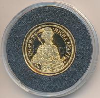 DN "Magyar aranypénzek utánveretben - Apafi Mihály dukát" aranyozott Ag emlékérem (5.5g/0.333/25mm) T:PP Tanúsítvánnyal.