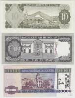 Bolívia 1962. 10P + 1982. 1000P + 1984. 10.000P T:I-
Bolivia 1962. 10 Pesos + 1982. 1000 Pesos + 10....
