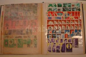 Gyufacimke gyűjtemény magyar és külföldi teljes sorok 20 lapos nagy berakóban