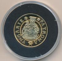 DN "Magyar aranypénzek utánveretben - Báthory Zsigmond dukát" aranyozott Ag emlékérem (5.5...