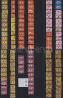 326 db szakszervezeti bélyeg berakólapokon