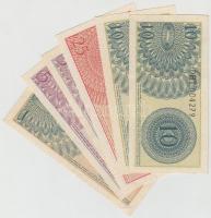 Indonézia 1964. 1S + 5S (2x) + 10S (2x) + 25S T:I,I-,II
Indonesia 1964. 1 Sen + 5 Sen (2x) + 10 Sen ...