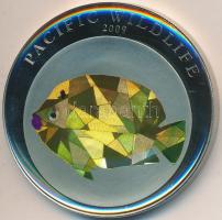 Palau 2009 1$ Cu-Ni "Csendes Óceán vadvilága / Császárhal" multicolor T:PP Tanúsítvánnyal Palau 2009. 1 Dollar Cu-Ni "Pacific Wildlife / Angelfish" multicolor C:PP With certificate