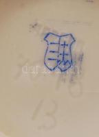 Herendi porcelán virágmintás kézzel festett váza, hibátlan, jelzett, m: 14 cm