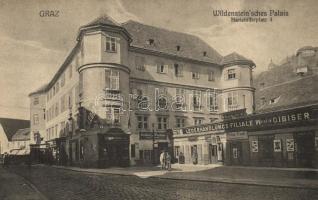 Graz, Wildenstein'sches Palais, Mariahilferplatz 4, Lederhandlung Fialale Wilhelm Giviser