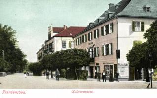 Frantiskovy Lazne, Franzensbad; Kulmerstrasse, Weinstube / street, pub