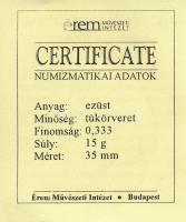 DN "Nemzetünk nagyjai - Kazinczy Ferenc" Ag emlékérem (15g/0.333/35mm) T:PP Tanúsítvánnyal