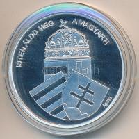 DN "Nemzetünk nagyjai - Szent István" Ag emlékérem (15g/0.333/35mm) T:PP Tanúsítvánnyal.