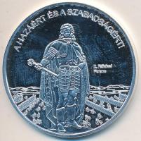 DN "Nemzetünk nagyjai - II. Rákóczi Ferenc" Ag emlékérem (15g/0.333/35mm) T:PP Tanúsítvánn...