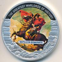Libéria 2009. 5$ ezüstözött Cu "Nagy Hadvezérek / Bonaparte Napoleon" T:PP Tanúsítvánnyal....