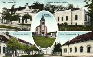 Nagyatád, Turul gyógyszertár, Lelbach Keresztély kastélya; Grasselly László dohánytőzsde kiadása