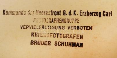 I. világháború galíciai front német és osztrák tisztek. Pecséttel jelzett. / WW. I. military photo 1...