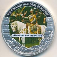 Libéria 2009. 5$ ezüstözött Cu "Nagy Hadvezérek / Árpád fejedelem" T:PP Tanúsítvánnyal.
Li...