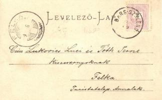 1899 Szklenófürdő, floral; kiadja Hrabéczy Kálmán