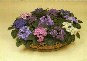 Kb. 337 db MODERN motívumlap; üdvözlő (húsvét, karácsony) virág  / Approx 337 modern motive cards; g...