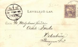 Komárom Újváros; Igmándi út, Sárkány Ignác fűszerkereskedése, Országút / street with shop