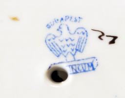 3 db Aquincumi porcelán figura, hibátlan, jelzett, m: 7 és 16 cm között