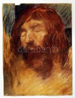 Herman jelzéssel: Krisztus? Pasztel, papír. 26x36 cm