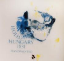 Hollóházi porcelán népviseletes lány, hibátlan, jelzett, m: 29 cm