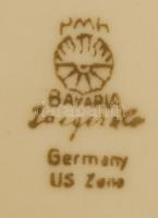 1945 Germany US Zone feliratú porcelán tányér, valószínűleg egy hadifogolytáborból / Porcelain plate...