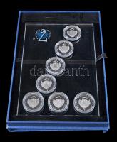 Palau 2009. 1$ Cu-Ni 7xklf multicolor "Antik Csodák" sorozat, bársony bélésű dísztokban, t...