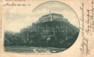 Munkács, Vár észak-nyugati oldal; Kroó Hugó kiadása / castle