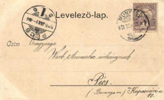 Munkács, Vár észak-nyugati oldal; Kroó Hugó kiadása / castle