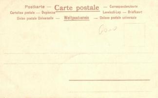 New Year, M. Raschka = Raphael Kirchner litho art postcard