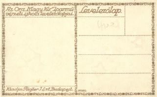 'Az Iparművészeti Iskola levelezőlapjai' Ungarische Werkstätte no. 2020. kiadja Rigler Rt....