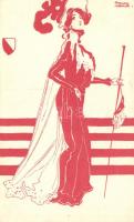 Red/white flag, ballroom lady s: Raphael Kirchner