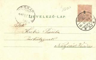 1899 New Year, chimney sweeper, litho