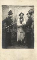 1913 Letartóztatás, Himesházi csendőrök / Hungarian gendarms, photo