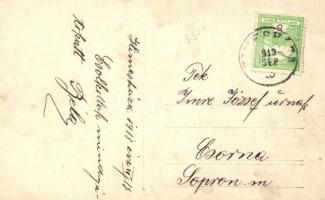 1913 Letartóztatás, Himesházi csendőrök / Hungarian gendarms, photo