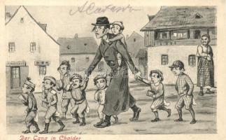 Der Gang in Chajder, S.M.P. Kraków Deposé 1905. 8. / Jewish family, Judaica