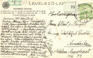 Budapest Székesfőváros Gázművei / Gas works, Budapest, advertisement