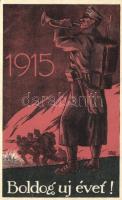 1915 Boldog új évet / Military WWI, New Year greeting s: Weiss Antal