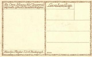 'Az Iparművészeti Iskola levelezőlapjai' Ungarische Werkstätte no. 2009. kiadja Rigler Rt....