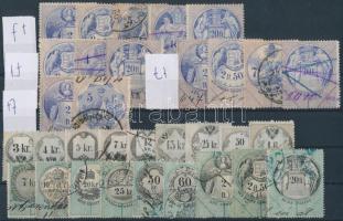 32 db régi okmánybélyeg