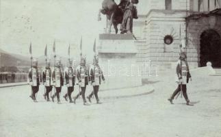 Budapest I. Királyi vár testőrség, csikós szobor, photo